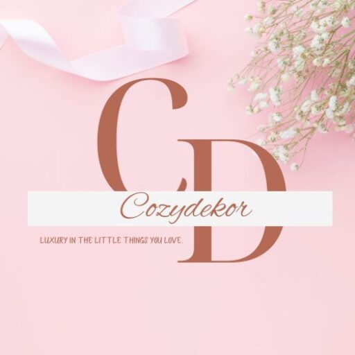 CozyDekor brand logo in pink color
